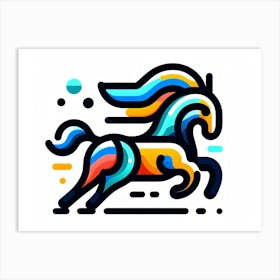 Creative Horse Beauty Illustration Nr 4 Art Print