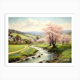 Springtime In Surrey Art Print