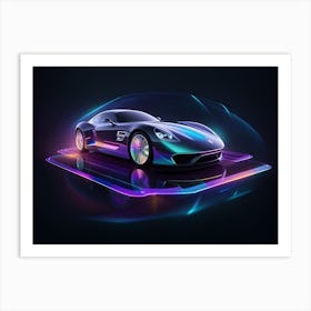 Futuristic Sports Car 27 Art Print