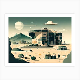 Alien City Art Print