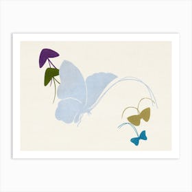 Japanese Butterfly, Kamisaka Sekka (3) 1 Art Print