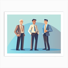 Three Businessmen Art Print