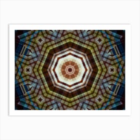 Abstract Scottish Mandala Texture Art Print