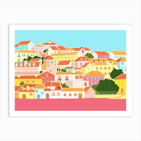 Colourful Lisbon Art Print