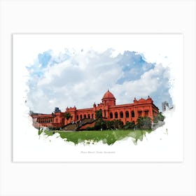 Ahsan Manzil, Dhaka, Bangladesh Art Print