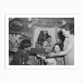 Refreshments At Forty Two Party, Pie Town, New Mexico By Russell Lee Art Print