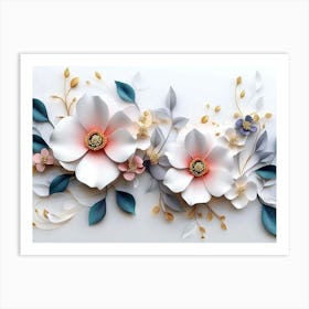 Paper Flowers 20 Art Print