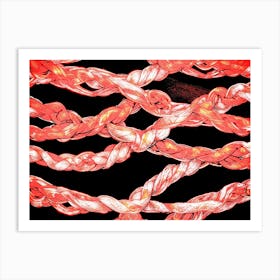 Red Ropes Art Print