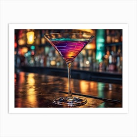 Cocktail At The Bar Art Print