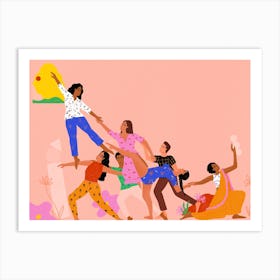 Uplift Each Other Grow Together Art Print