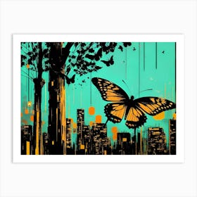 Butterfly In The City 1 Art Print