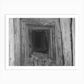Timber Shored Tunnel Into Mine, San Juan County, Colorado, Much Timber Is Required In Mine Tunnel Construction A Art Print