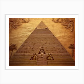 Pyramid Of Giza Art Print