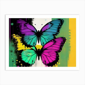 Butterfly Splatter 11 Art Print