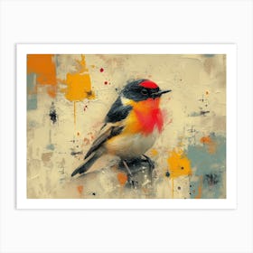 Calligraphic Wonders: Redwing 2 Art Print