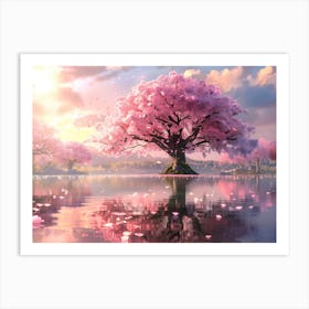 Sakura Tree Art Print