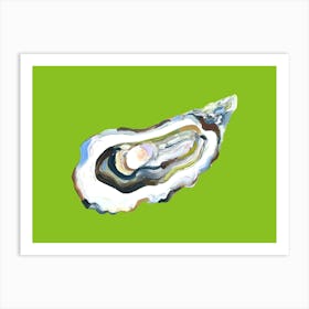 Oyster By The Sea Green Art Print
