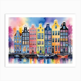 Amsterdam Houses 11 Art Print