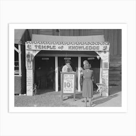 Fortune Teller S Cubicle, State Fair, Donaldsonville, Louisiana By Russell Lee Art Print