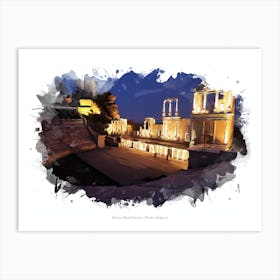 Roman Amphitheatre, Plovdiv, Bulgaria Art Print