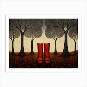 Red Boots - The Dark Tower Series Art Print