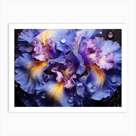 Blue Iris 11 Art Print