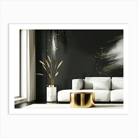 Gold Wall Art 2 Art Print