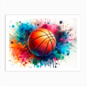 Basketball Ball Art Print