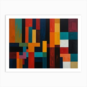 Abstract Squares 2 Art Print