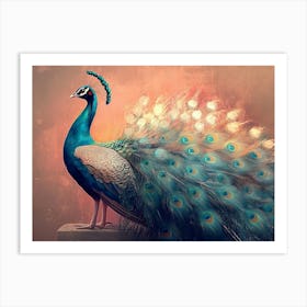 Peacock Abstract 3 Art Print