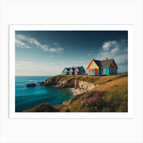Colorful Houses On The Coast Art Print