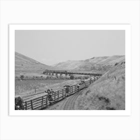 Untitled Photo, Possibly Related To Logging Train, Spalding Junction, Idaho By Russell Lee Art Print