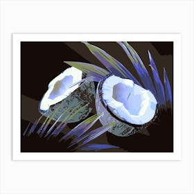 Coconuts And Leaves 3 Art Print