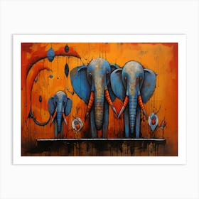 Elephants 1 Art Print