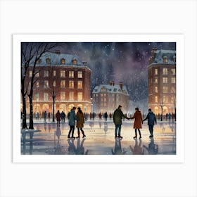 Christmas In The City Art Print