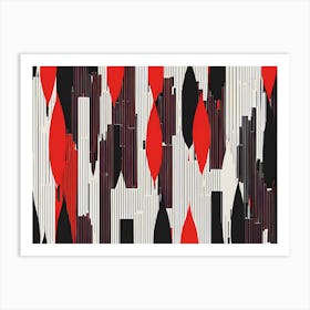 Red And Black vector art Art Print