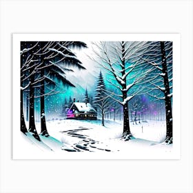 Snowy Forest 3 Art Print