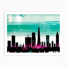 City Skyline 26 Art Print