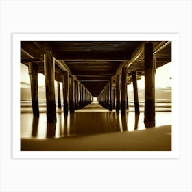 Under The Pier 4 Art Print