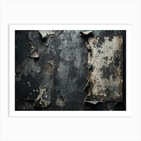 Abstract Background Composed Of Aged Weathered Wallpaper With A Retro Horror Vintage Aesthetic Fea (2) Art Print