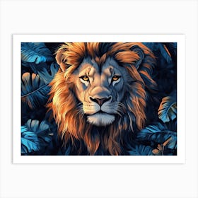 Lion Painting 3 Art Print