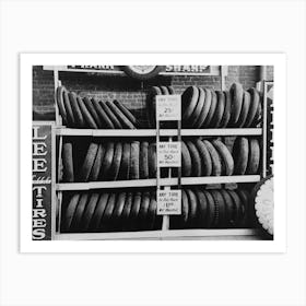 Used Tires For Sale, Waco, Texas By Russell Lee Art Print