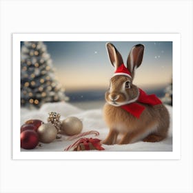 Christmas Animals 3 Art Print