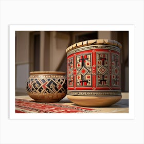 Traditional Uzbek Pots Art Print