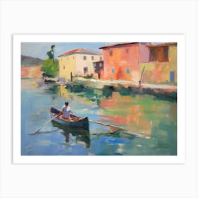 Man In A Boat Art Print