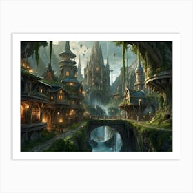 Fantasy City 21 Art Print