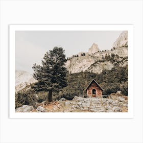 Mountain Cabin Art Print