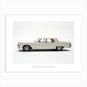Toy Car 64 Lincoln Continental White Poster Art Print