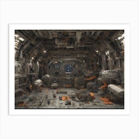 Spaceship Interior Art Print