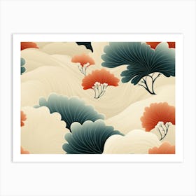 Chinese Floral Pattern Art Print
